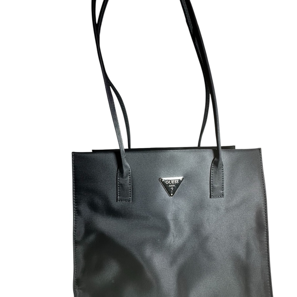 GUESS Elegant Black NylonTote Bag